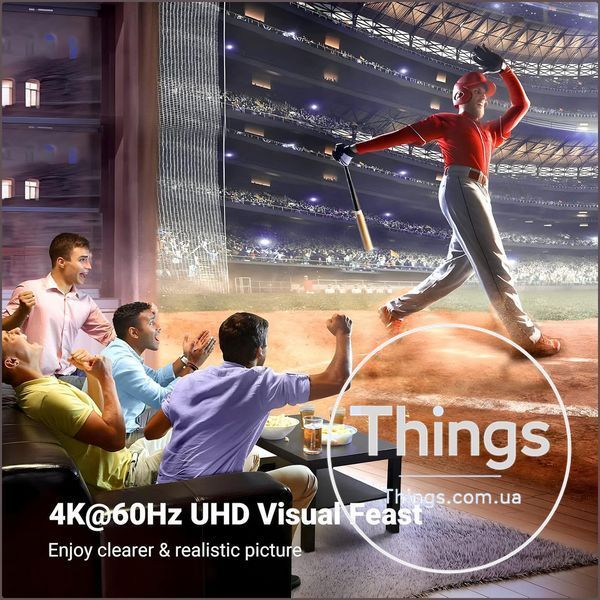 HDMI перемикач UGREEN (50966) двонаправлений 2 в 1, 4K 60 Гц UHD HDR, компактний, чорний K1-000811 фото