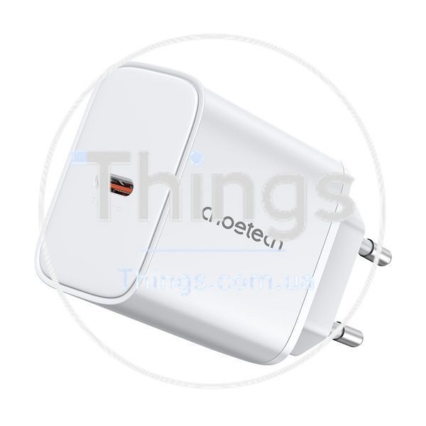 Мережевий зарядний пристрій Choetech PD3042 mini PD45W USB-C White K3-43-00156 фото