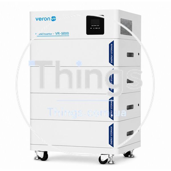 Гибридный инвертор VR-5000 с корпусом на колесах без аккумулятора LiFePo4 K2-000083576 фото