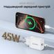 Мережевий зарядний пристрій Choetech PD3042 mini PD45W USB-C White K3-43-00156 фото 4
