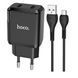 Home Charger 2.1A 2U Micro Cable (1m) Hoco N7 &mdash; Black К2-000071410 фото 1