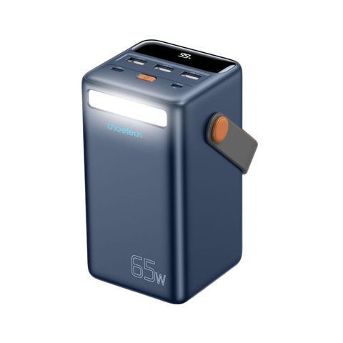Повербанк 50000mAh Choetech B664 Deep Blue 65W PPS QC3.0 PD3.0 LED-ліхтар K3-43-00119 фото