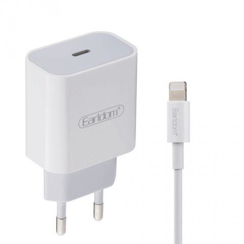 Home Charger 20W 1C Lightning Cable (1m) Earldom ES-EU3 PD(C-I) К2-000070638 фото