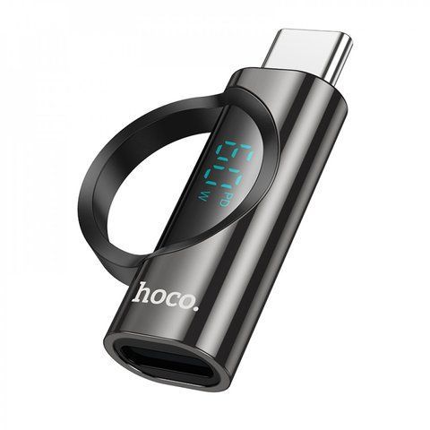 Adapter USB C To Lightning &mdash; Hoco UA32A &mdash; Black К2-000080109 фото