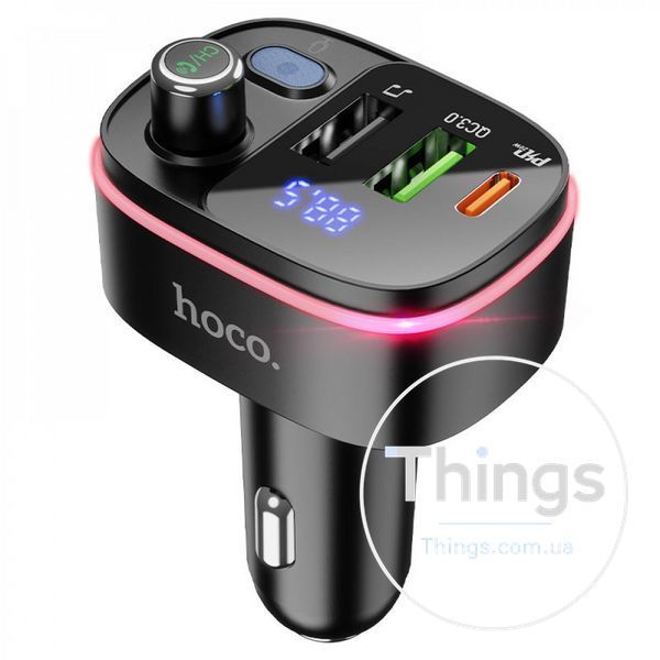 Fm Transmitter MP3 | Car Charger | 3.0A | PD20W | 2U &mdash; Hoco E62 &mdash; Black K2-000071898 фото