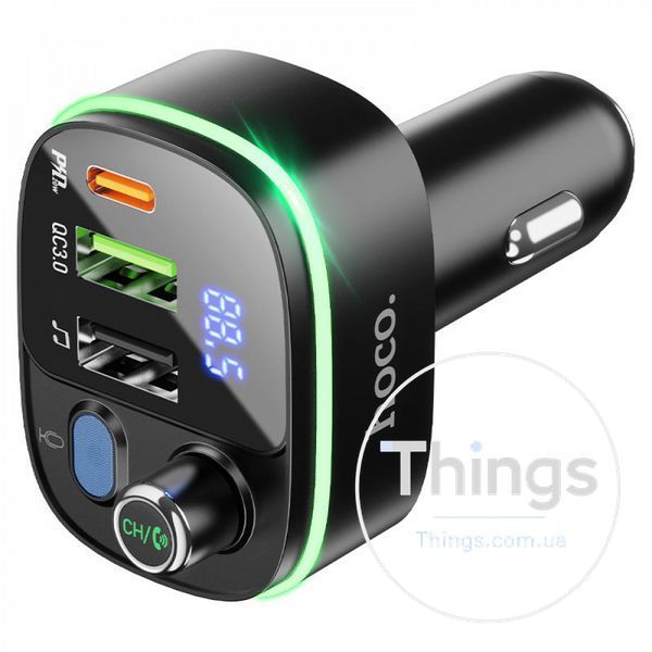 Fm Transmitter MP3 | Car Charger | 3.0A | PD20W | 2U &mdash; Hoco E62 &mdash; Black K2-000071898 фото
