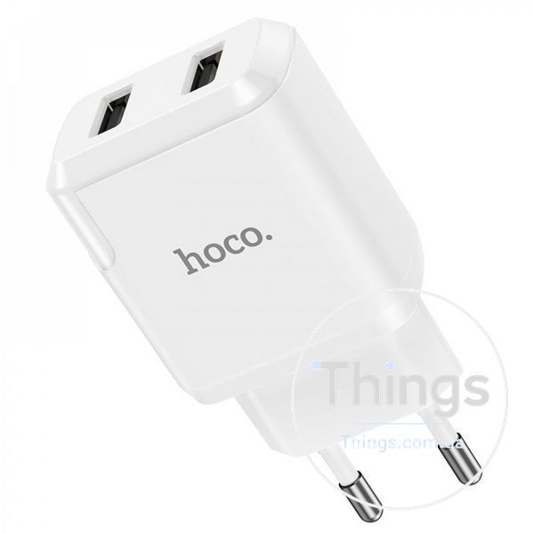 Home Charger 2.1A 2U Micro Cable (1m) Hoco N7 &mdash; White К2-000071410 фото