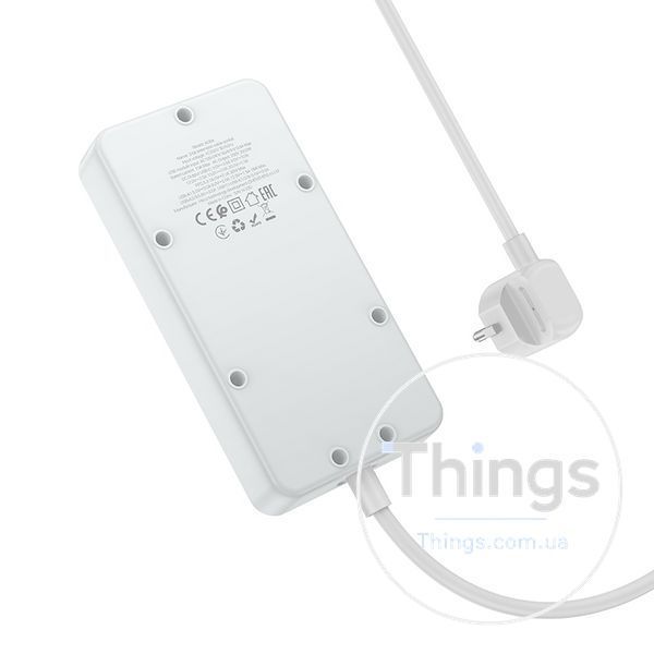 Мережевий Подовжувач Hoco AC8A PD30W/QC18W/1C3A 1.5m Од1-00039599 фото