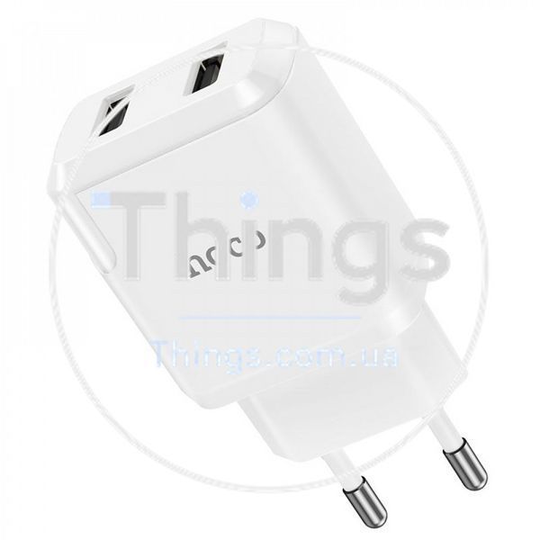 Home Charger 2.1A 2U Micro Cable (1m) Hoco N7 &mdash; White К2-000071410 фото