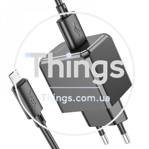 Home Charger | 2.1A | 1U | Micro Cable (1m) &mdash; Hoco CS11A &mdash; Black К2-000080125 фото
