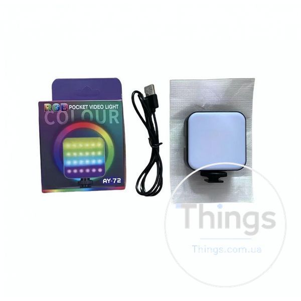 Лампа видеосвет LED AY-72 RGB К2-000081076 фото