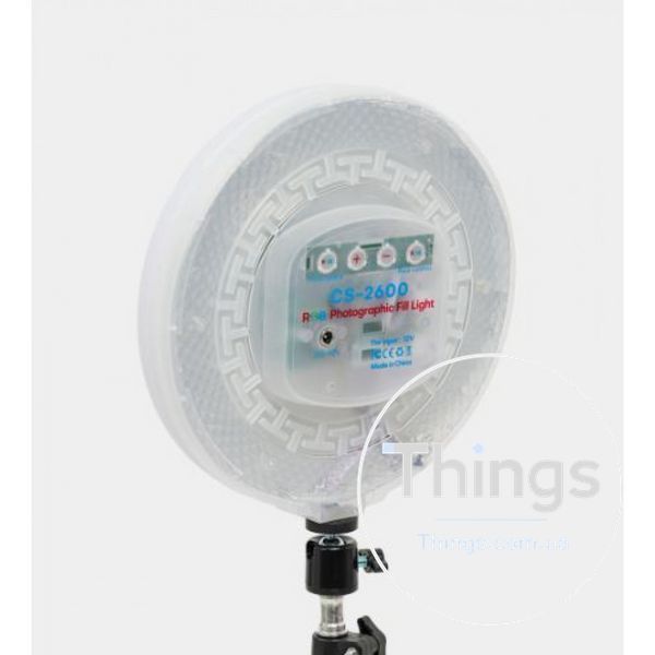 Лампа RGB LED CS-2600, с возможностью смены цветов, на дистанционном управлении, круглая К2-000078941 фото