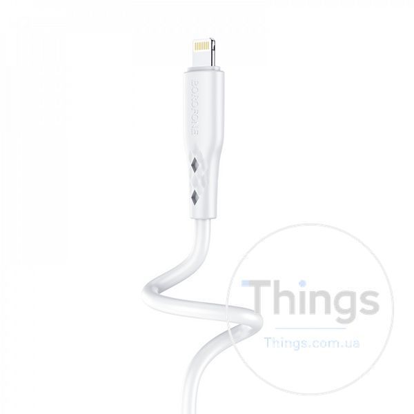Кабель Lightning 2.4A (1m) Borofone BX48 &mdash; White К2-000072709 фото