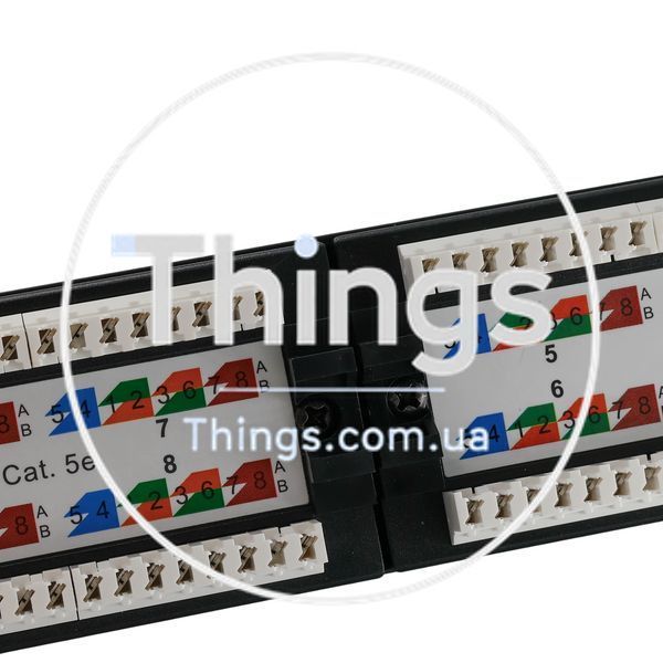 Патч-панель 19" 24хRJ-45 UTP кат.5e, с задним организатором CM-2166 фото