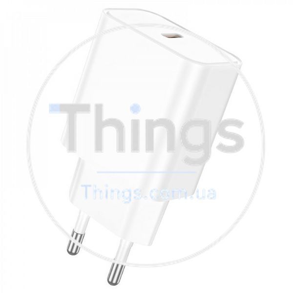 Home Charger 20W PD C to Lightning Cable (1m) Borofone BA71A &mdash; White К2-000073994 фото