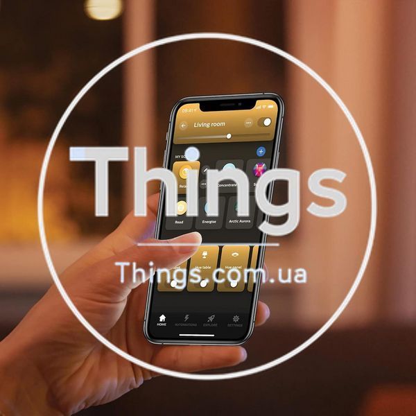 Умная LED лампочка Philips Hue E27 White A60 Retro 7W, ZigBee, Bluetooth, Apple HomeKit K1-000502 фото