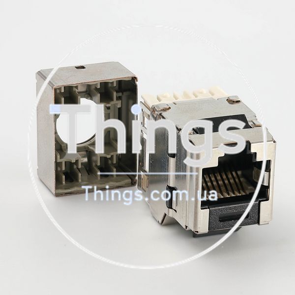 Модуль KeyStone RJ45 STP, кат.6a черный, Panduit CM-10528 фото
