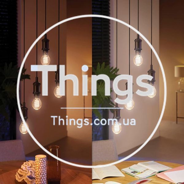 Умная LED лампочка Philips Hue E27 White A60 Retro 7W, ZigBee, Bluetooth, Apple HomeKit K1-000502 фото