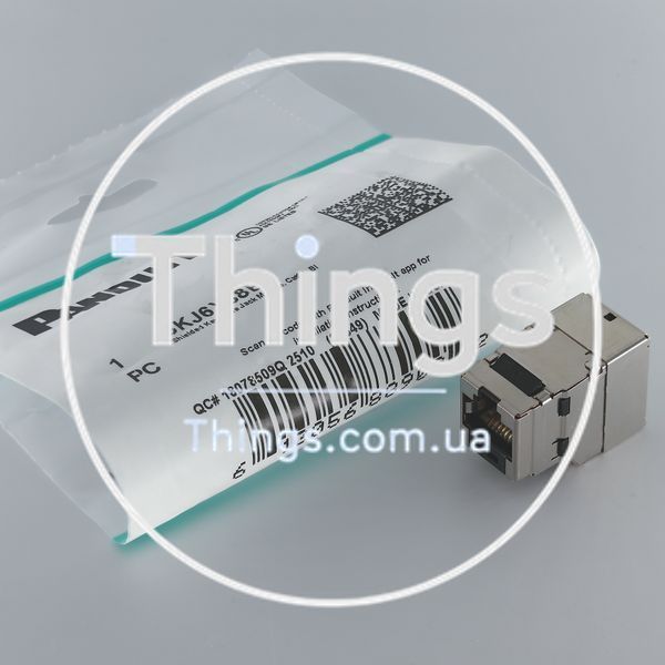 Модуль KeyStone RJ45 STP, кат.6a черный, Panduit CM-10528 фото