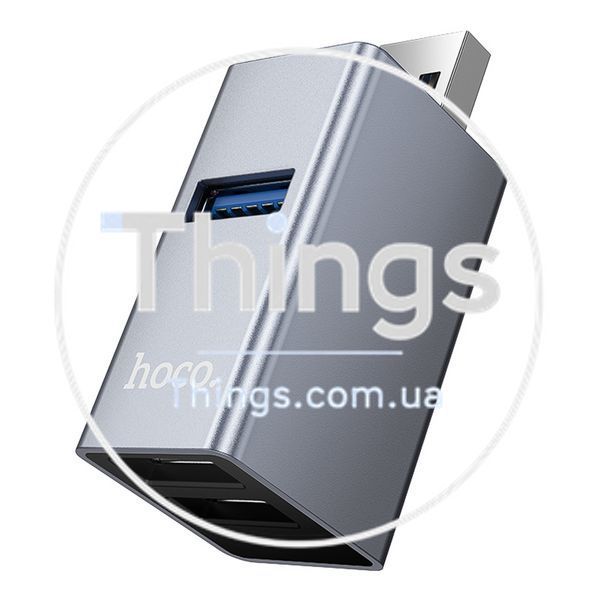 Хаб USB Hoco HB54 3in1 adapter(USB to USB3.0+USB2.0*2) Од1-00048731 фото