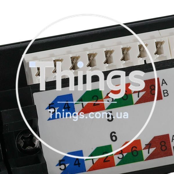 Патч-панель 19" 24хRJ-45 UTP кат.5e, с задним организатором CM-2166 фото