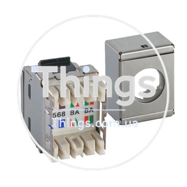 Модуль KeyStone RJ45 STP, кат.6a черный, Panduit CM-10528 фото