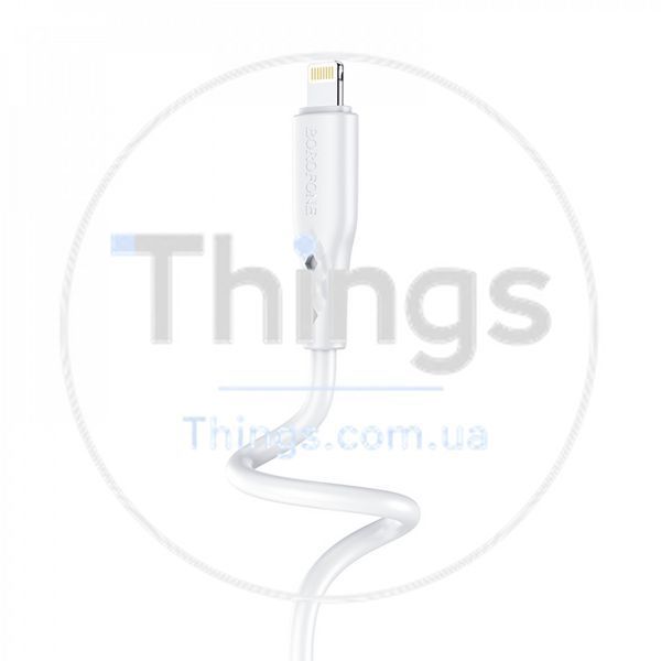 Кабель Lightning 2.4A (1m) Borofone BX48 &mdash; White К2-000072709 фото