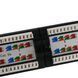 Патч-панель 19" 24хRJ-45 UTP кат.5e, із заднім організатором CM-2166 фото 7