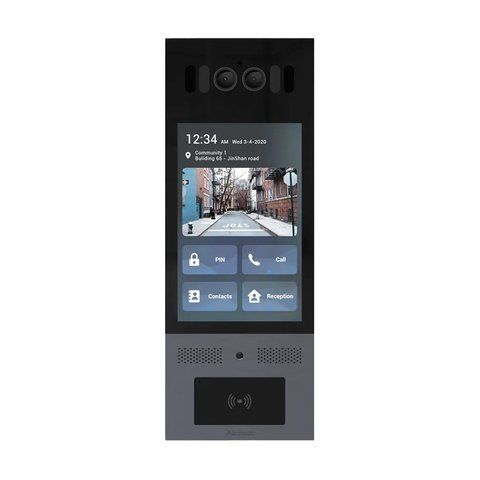 IP-відеопанель багатоабонентська 5Mp Akuvox X915S з екраном 8", розпізнаванням облич та зчитувачем EM-Marine / Mifare / NFC / BLE / QR K3-87-00049 фото