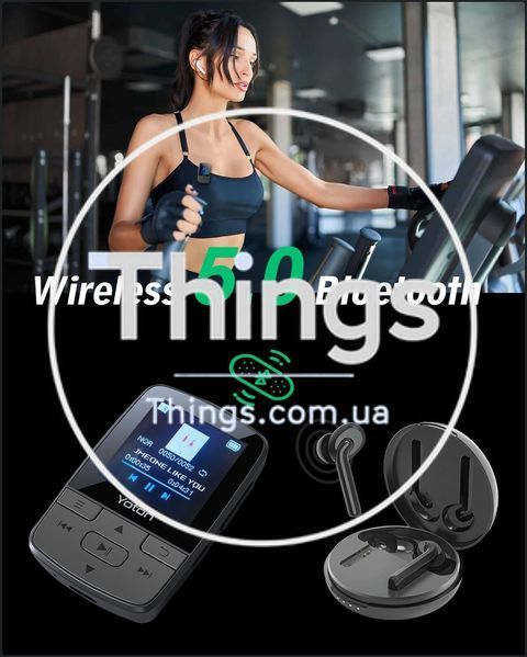 MP3 плеер YOTON YM03 Bluetooth 5.2, 64 ГБ - Hi-Res аудио, 1.4| экран, FM-радио, спортивный клип, USB-C, черный K1-000805 фото