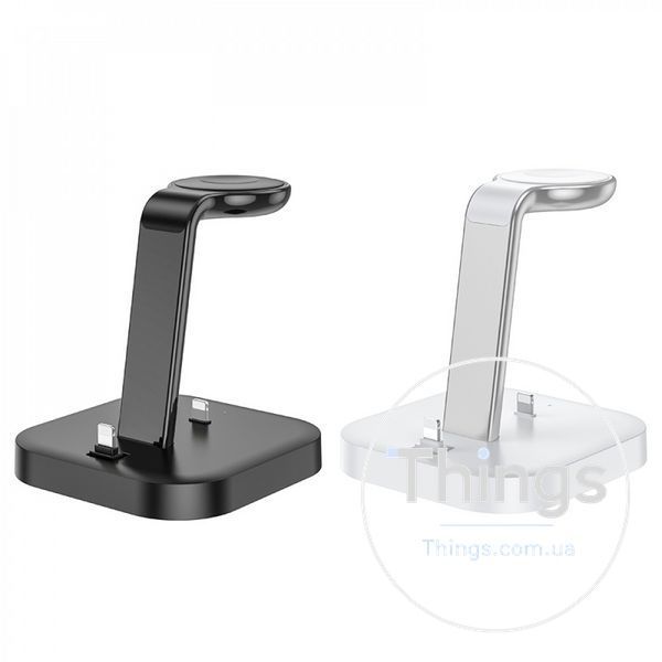Wireless Charger 3 in 1 Hoco CW43 &mdash; black К2-000077471 фото