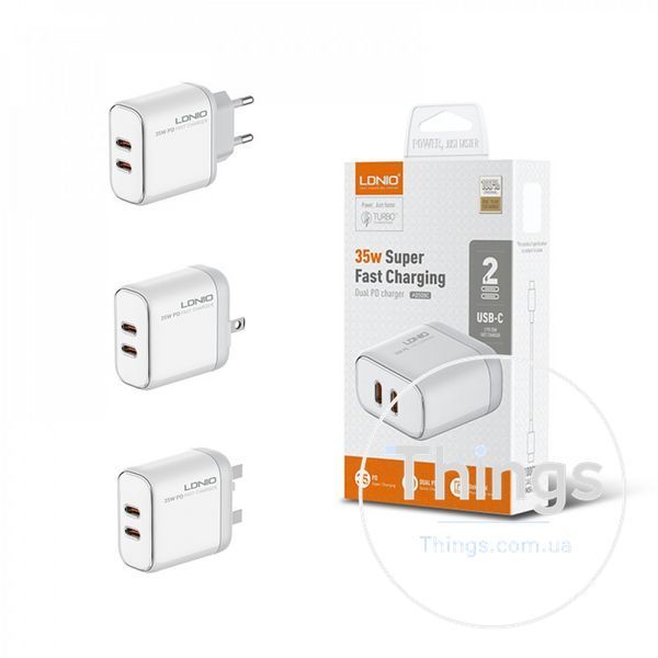 Home Charger 35W 2C Ldnio A2528C White К2-000075831 фото