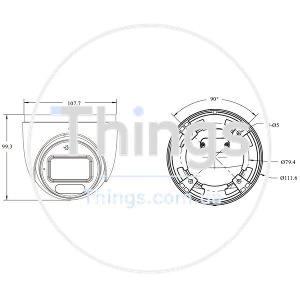 IP-відеокамера 6Mp TVT TD-9565S4-PA(D/PE/AW3) White f=2.8mm, ІЧ+LED-підсвічування, з мікрофоном K3-77-00491 фото