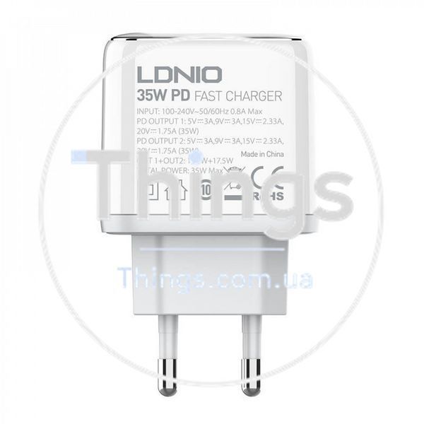Home Charger 35W 2C Ldnio A2528C White К2-000075831 фото