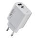 Мережевий Зарядний Пристрій Ridea RW-30120 Turbo 1USB/1USB-C QC/PD 30W Од1-00046170 фото 1