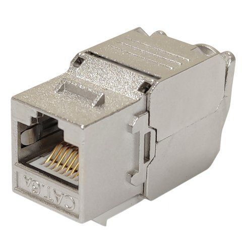 Модуль KeyStone RJ45 STP, кат. 6a, безінструментний, Slim, LW CM-2649 фото