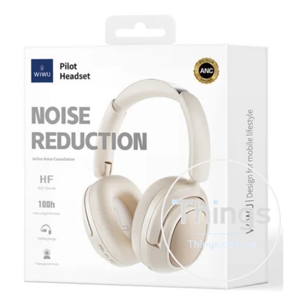 Навушники Bluetooth WiWU TD-03 Pilot &mdash; White К2-000077945 фото