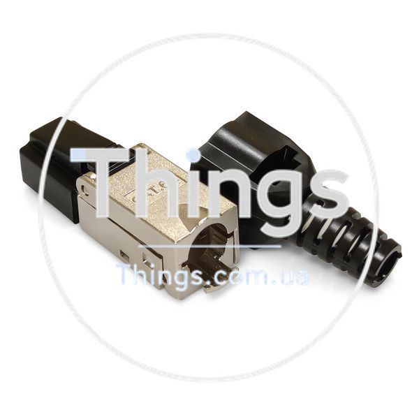 Коннектор RJ45 STP кат. 6A, экранированный, безинструментальный CM-9801 фото