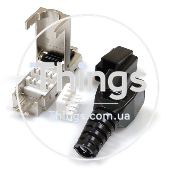 Коннектор RJ45 STP кат. 6A, экранированный, безинструментальный CM-9801 фото