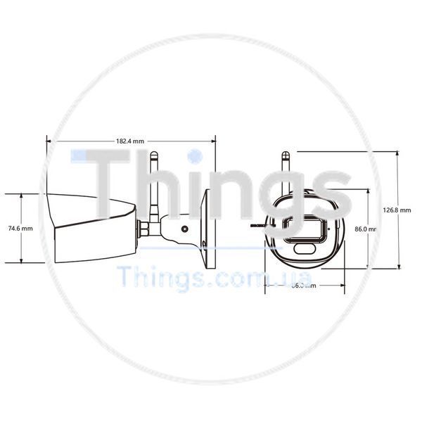 Комплект IP-відеонагляду з WiFi на 4 камери TVT TD-P0804W1-001: 4 циліндричні 4Mp WiFi IP-відеокамери + 8-канальний 8Mp WiFi IP-відеореєстратор K3-77-00482 фото