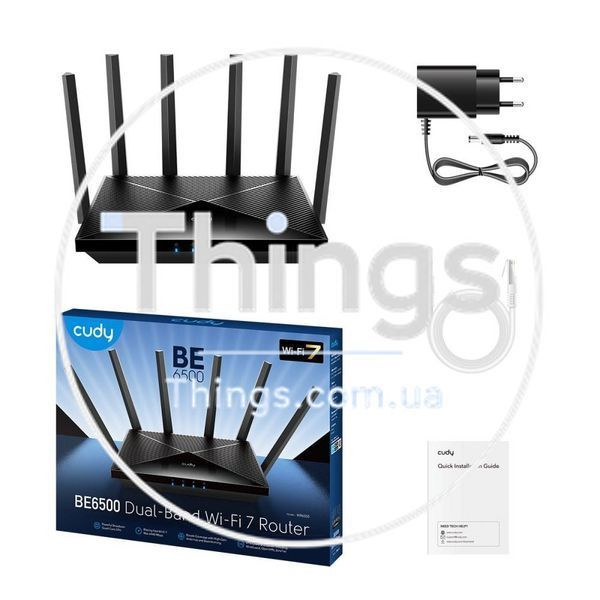 WiFi 7 Mesh-маршрутизатор 2.5G Cudy WR6500H дводіапазонний BE6500 K3-73-00580 фото