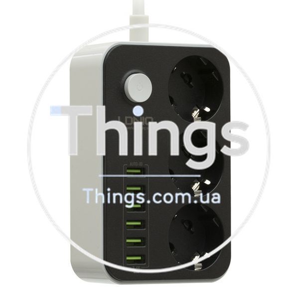 Мережевий Подовжувач LDNIO SE3631 6USB 3.4A / 3 Socket 00000010229 фото