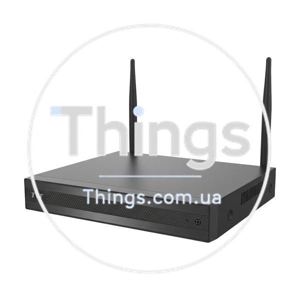 Комплект IP-відеонагляду з WiFi на 4 камери TVT TD-P0804W1-001: 4 циліндричні 4Mp WiFi IP-відеокамери + 8-канальний 8Mp WiFi IP-відеореєстратор K3-77-00482 фото