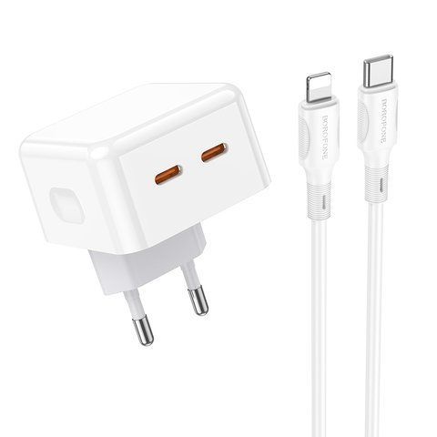Мережевий Зарядний Пристрій Borofone BA76A Source PD/QC 35W Type-C to Lightning Од1-00038871 фото
