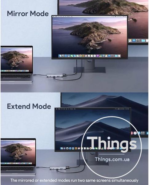 Док-станція Хаб Aukey CB-C89 USB-C Hub 10 в 1, PD 100 W, HDMI 4K, Кардридер, Lan 1000Mb. Уцінка K1-000454 фото