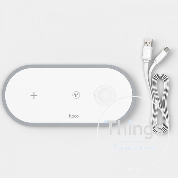 Wireless Charger 3 in 1 Hoco CW24 &mdash; White К2-000077469 фото