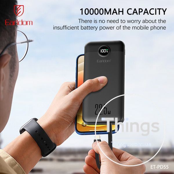 Power Bank 10000 mAh &mdash; Earldom ET-PD55 K2-000083384 фото
