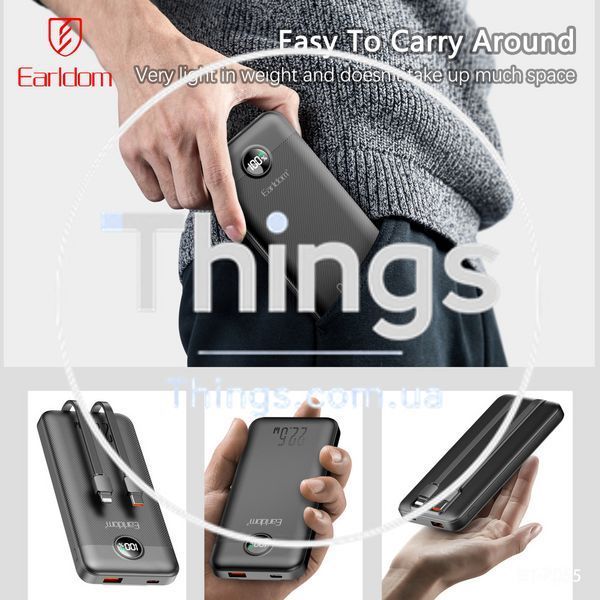 Power Bank 10000 mAh &mdash; Earldom ET-PD55 K2-000083384 фото