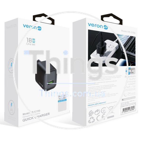 Home Charger | 18W | 1U &mdash; Veron VR-C15Q К2-000079241 фото