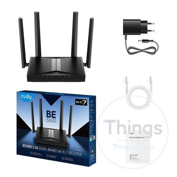 WiFi 7 Mesh-маршрутизатор Cudy WR3600H 2.5G дводіапазонний BE3600 K3-73-00557 фото